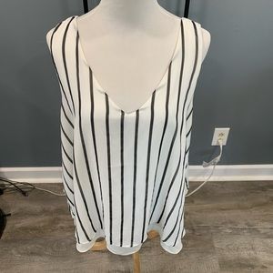 Torrid striped double layer blouse